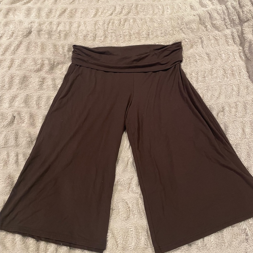 Brown Wide-Leg Pants